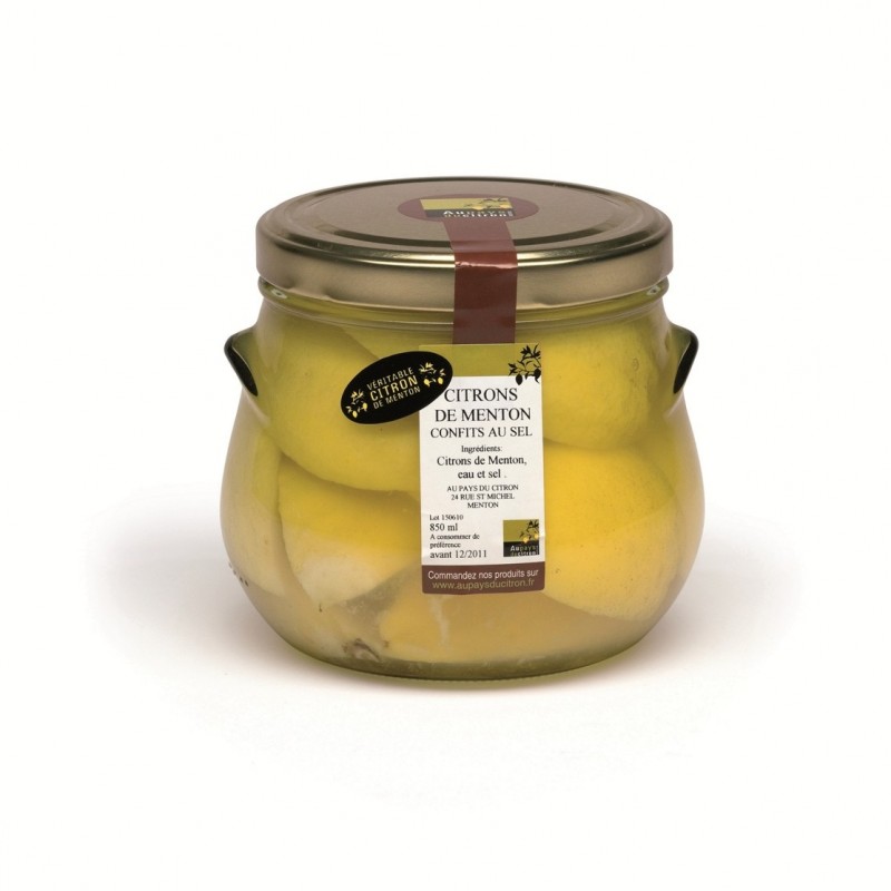 Citrons de Menton confits au sel 850 ml