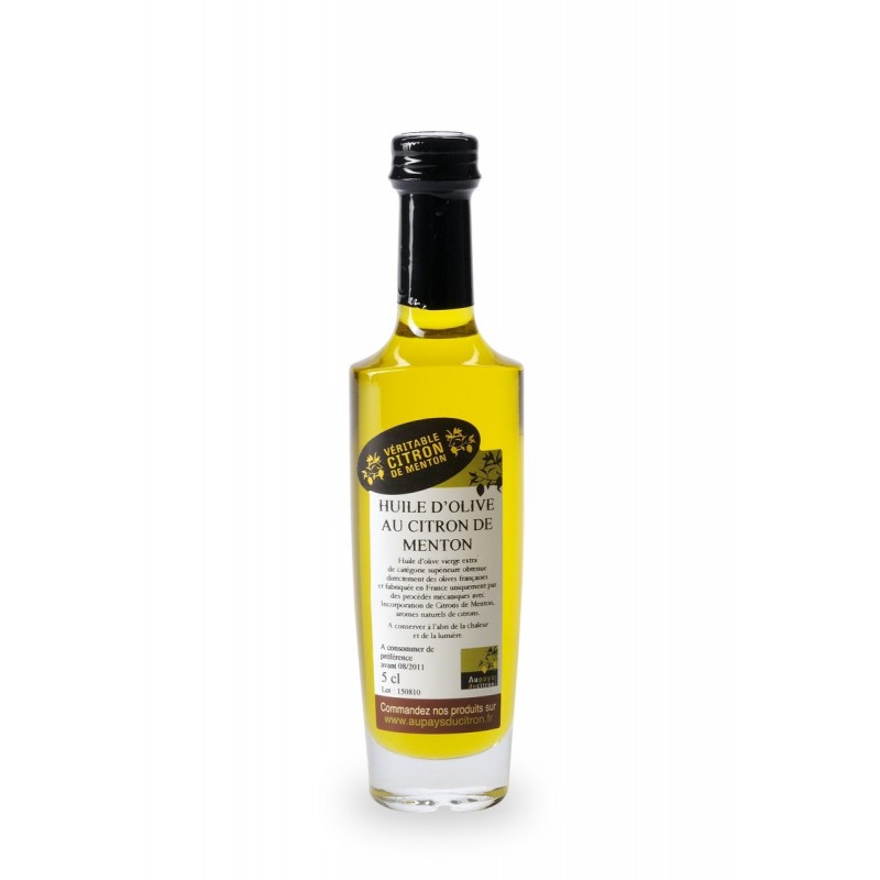 Huile d'olive aux citrons de Menton 5 cl