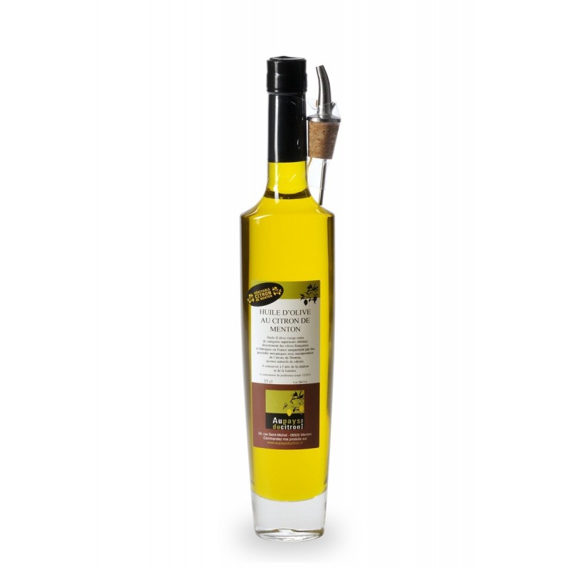Huile d'olive aux citrons de Menton 35 cl Huile d'olive aux citrons de Menton 35 cl