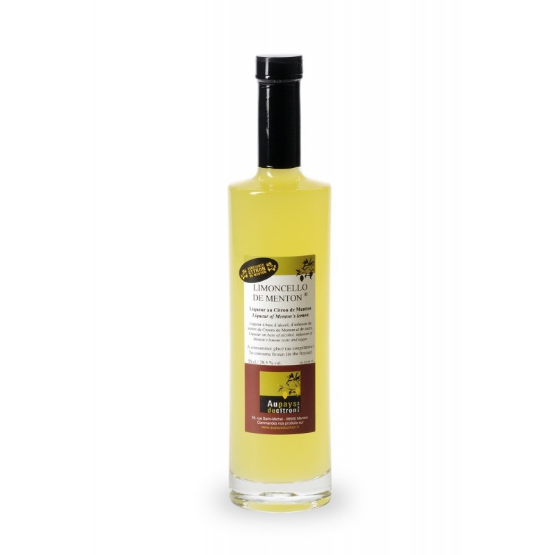 Limoncello de Menton au Citron de Menton IGP 50 cl Limoncello de Menton au Citron de Menton IGP 50 cl