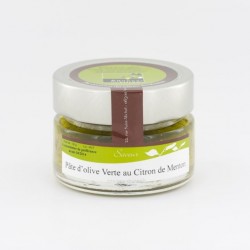 Pate d'olive verte au citron de Menton