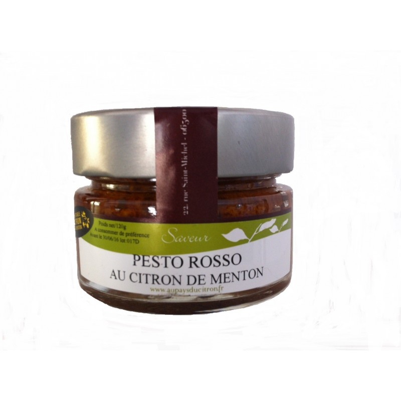 Pesto rosso au citron de Menton