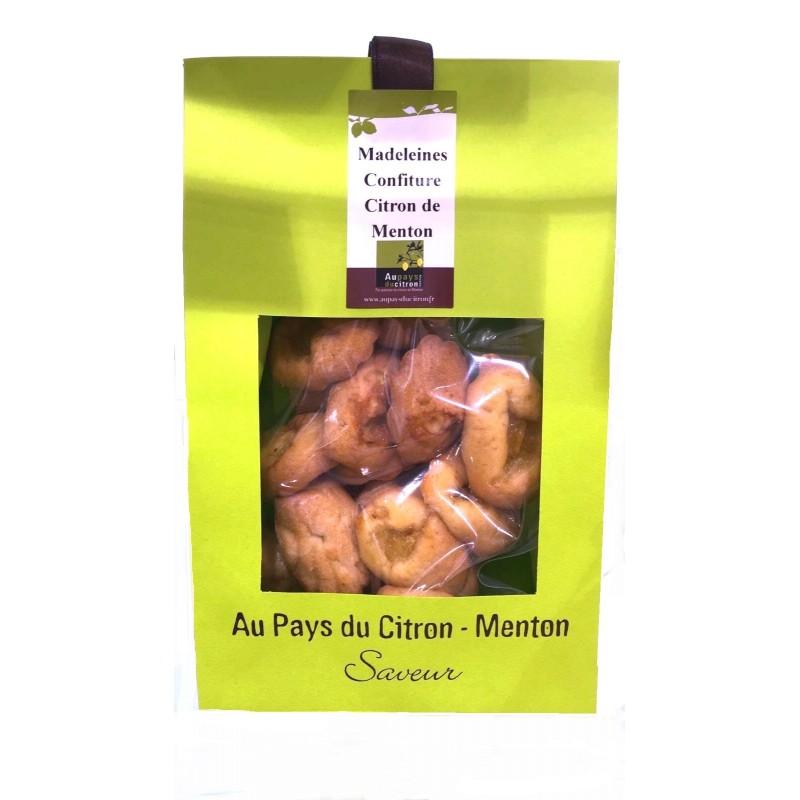 Madeleines confiture de citron de Menton Madeleines confiture de citron de Menton