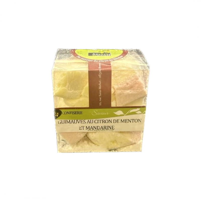 Guimauves mandarine et citron de Menton 100g