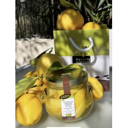 Citrons de Menton confits au sel photo composition