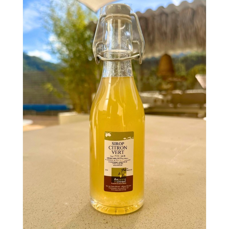 sirop de citron vert de Menton sirop de citron vert de Menton