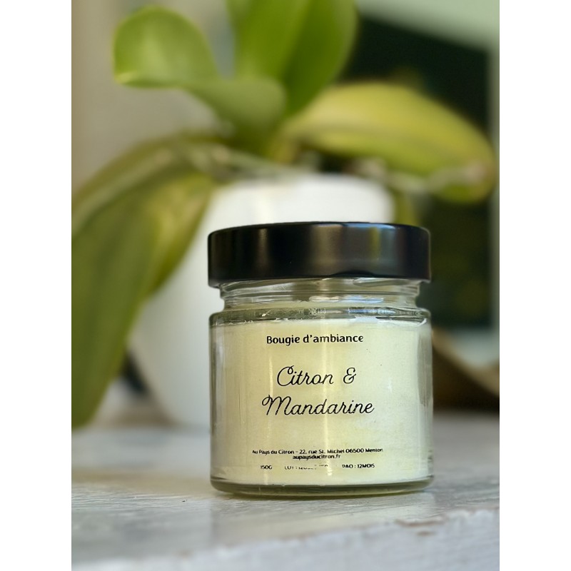 Bougie citron et mandarine