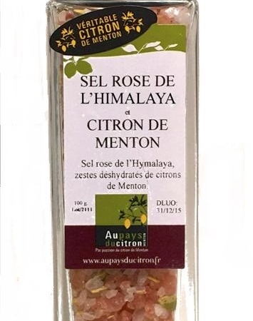 Sel Rose de l'Himalaya et Citron de Menton
