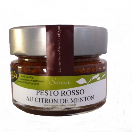 Pesto rosso au citron de Menton