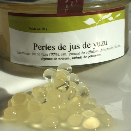 Perles de jus de Yuzu