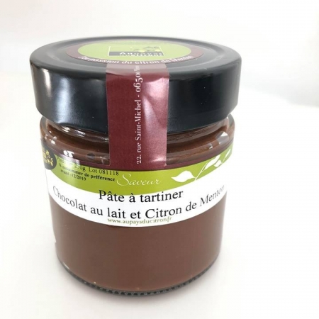 pÃ¢te Ã  tartiner chocolat au lait et citron de Menton 250g