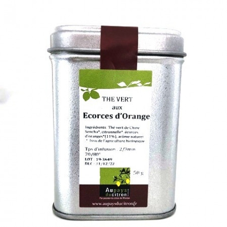 THE VERT aux ECORCES D'ORANGES - 50gr