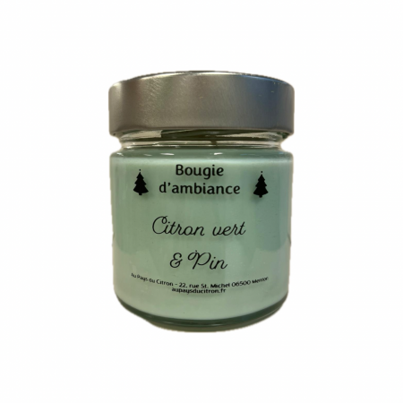 Bougie d’ambiance Citron vert et Pin 150g