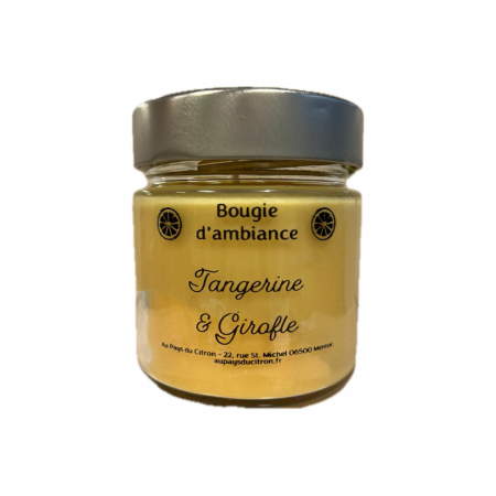 Bougie d’ambiance Tangerine et Girofle 150gr