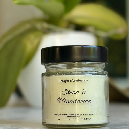 Bougie citron et mandarine
