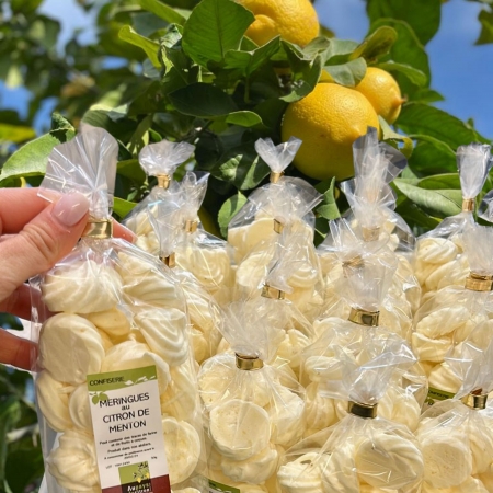 Meringues au citron de Menton 50gr