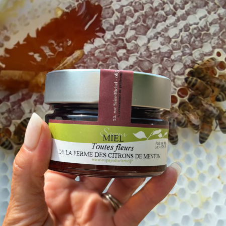 Miel toutes fleurs de La Ferme des Citrons 185gr