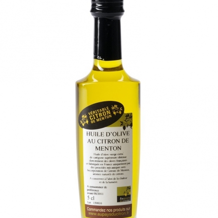 Huile d'olive aux citrons de Menton 5 cl