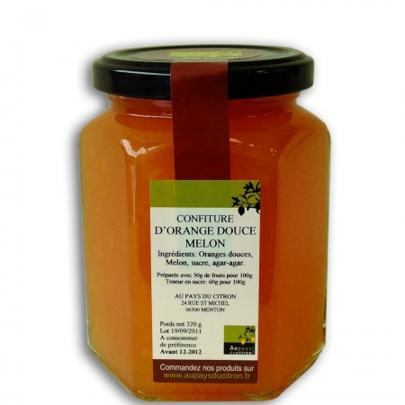 Confiture d'oranges douces et Melon 320g